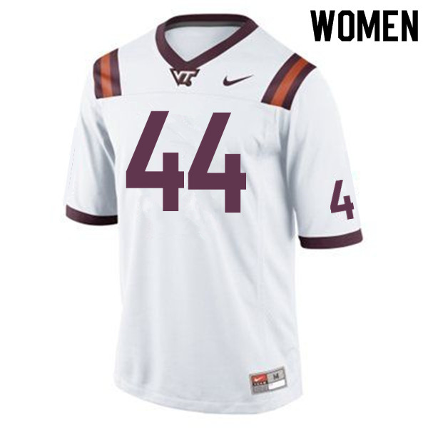 Women #44 Dylan Rivers Virginia Tech Hokies College Football Jerseys Sale-Maroon